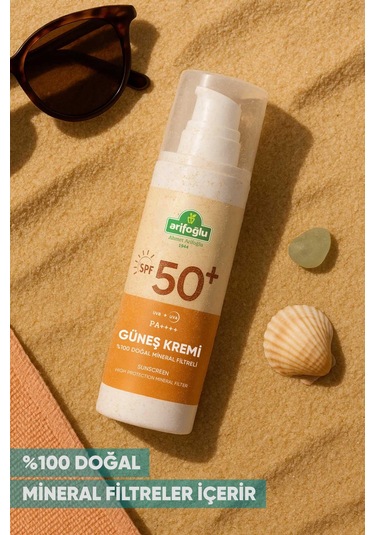 Arifoğlu Doğal Mineral Filtreli Güneş Kremi SPF50+ 100 ML