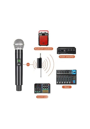 Profesyonel Kablosuz Mikrofon Wn-05 50m Çekim Mesafesi, Şarjlı Kullanım