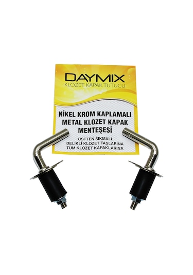 Üstten Sıkmalı Metal Klozet Kapak Menteşesi Vidası Nikel Krom Kap Çok Renkli