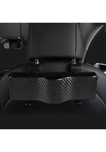 Cbtx Araba Koltuğu Arka Saklama Kutusu Arka Asılı Bardak Tutucu Siyah