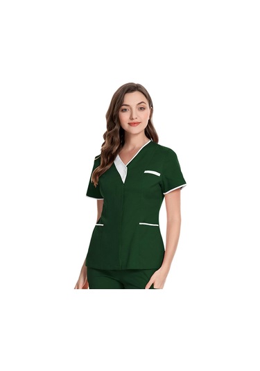 Dolıty Kadın Scrubs Estetisyen Güzellik Salonu Yeşil