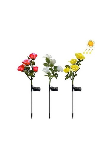 Tongxida Güneş Simülasyonu Gül Çiçek Işıkları Renkli Bahçe Çim Işıkları Rastgele Renk Teslimatı Diğer Diğer