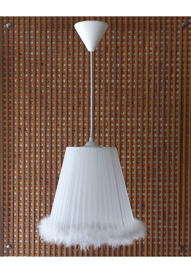 N-02 Beyaz Organze Yatak Odası Çocuk Ve Bebek Odası Avize Beyaz