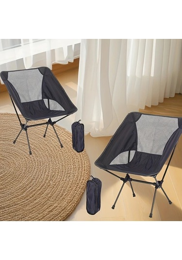 Dashanshop Ultra Hafif Katlanabilir Kamp Sandalyesi Koyu Mavi Ag Koltuklu 7075 Aluminyum 220 Lbs Koyu Mavi