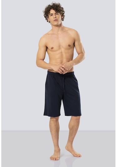 Cacharel 2172 Modal Erkek Bermuda Tek Alt - Lacivert - S Lacivert