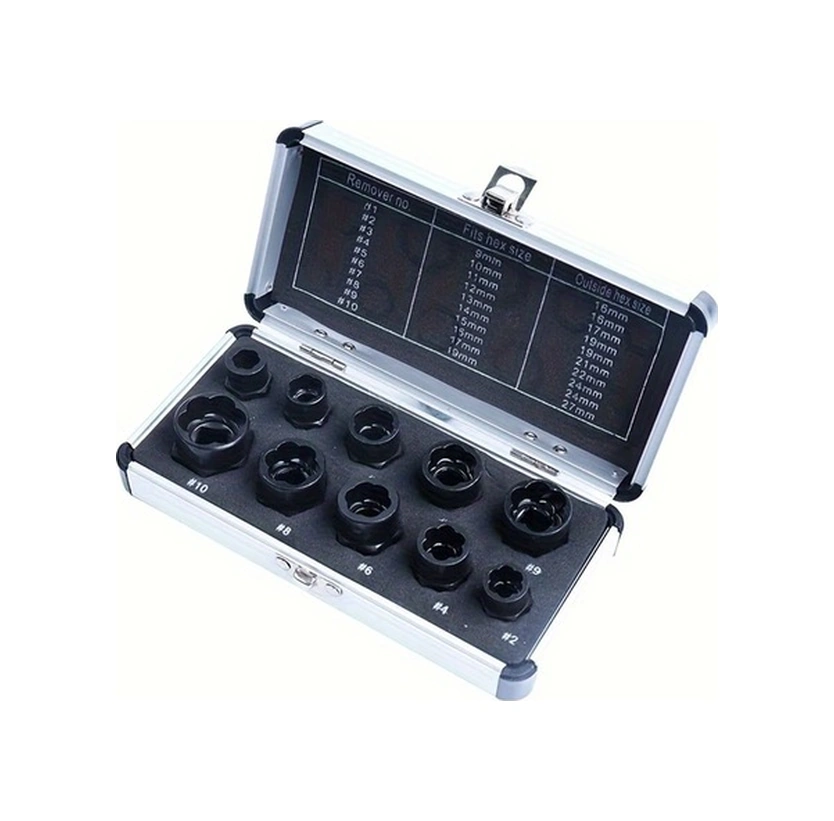 Trendooze Hasarlı Paslı Somun Çıkarma Seti 10 Parça Gaojunshop01 Vida Cıvata Sökücü