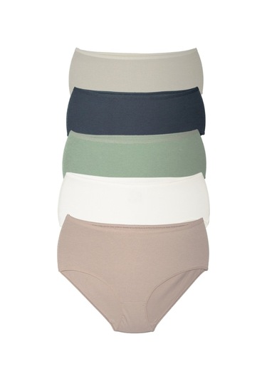Alya Underwear Kadın Büyük Beden Külot Battal Full Brief, Yüksek Bel 5xl, 6xl, 7xl 5 Farklı Renk 1 Pakette P09