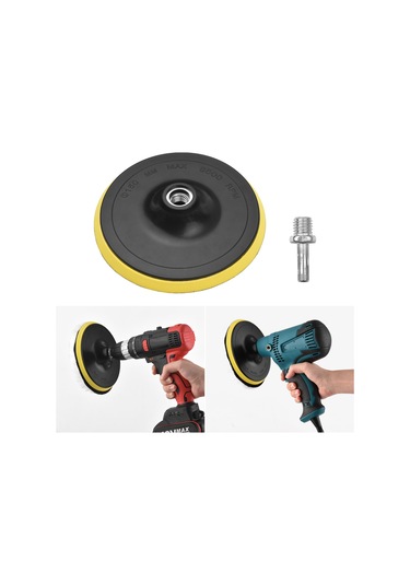 Suofeng 6 Parça 15,5 Cm Yün Cila Pedi Ve M14 Matkap Adaptörü İle Matkap Bağlantısı İçin Parlatma Pedleri