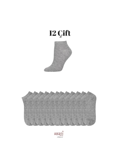 Abani Classic 12 Çift Erkek Patik Pamuk Kısa Ekonomik Çorap