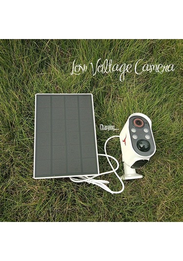 Xuweiwei Siyah Tekli Paket Dusuk Voltaj Guvenlik Kameralari Icin 360 Derece Donuslu Kolay Kurulumlu Gunes Paneli Usb C Ve Micro Usb Uyumlu
