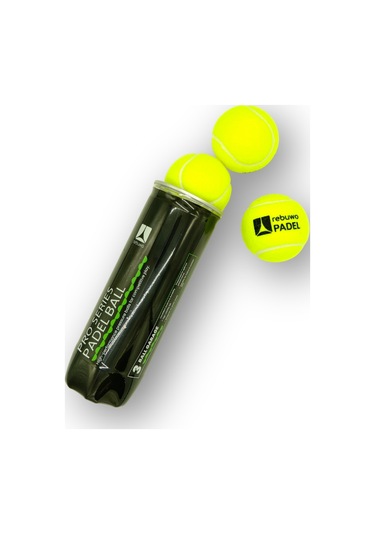 Rebuwo 3'lü Padel Topu - Profesyonel Basınçlı Performans Topu