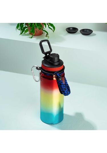 Cooker 1395-3 Çelik Sızdırmaz Çift Katmanlı Taşıma Askılı Termos Çok Renkli