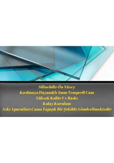 Göl Ve Dolunay Cam Tablo Ev Dekorasyon,balkon Dekorasyonu,dekoratif,duvar Tablo,mutfak Tablo