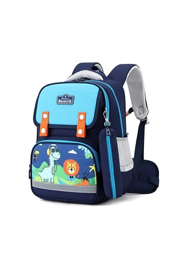 Çocuk Okul Çantası Kayropraktik Bel Küçültme Karikatür Sırt Çantası Hakan Katlı Beslenme Kabı 1rkw86 Mavi