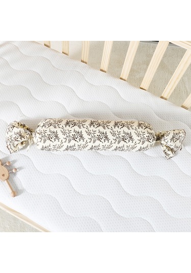 Şeker Silindir Yastık Bebek Boyun Yastığı Yumuşak Ve Güvenli No.10 Ekru