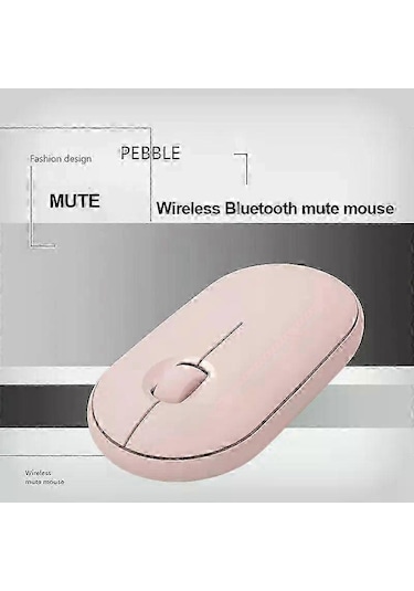 Pebble Mute M350 Bluetooth Çift Modlu Kablosuz Fare 2,4 Ghz Bağlantılı Ofis İçin Çeşitli Stillerde Beyaz