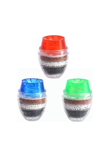 5 Katmanlar Aktif Karbon Su Arıtıcısı Mutfak Dokunun Filtre Çok Renkli