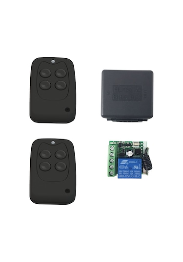 Rf Uzaktan Kumandalı 433mhz Röle Kartı 12/24v 2 Kumanda