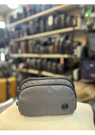 Trg Polo Gri Su Geçirmez Kumaş El Omuz Çantası Açık Gri