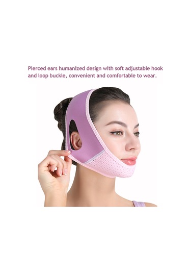 Youtek Yüz Şekillendirici V-kesim Maske - İnce Ve Ayarlanabilir Yüz Bandajı