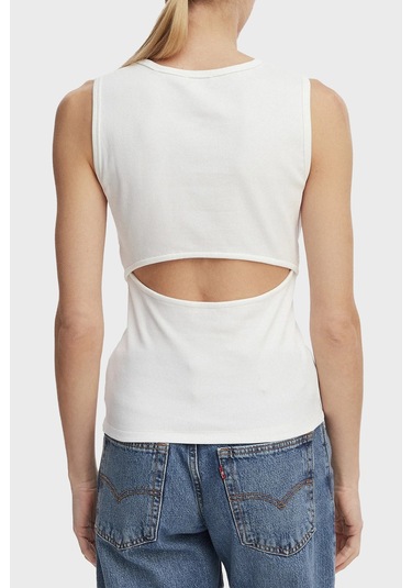 Calvin Klein Bayan Top Lv047f246g Yaf Beyaz