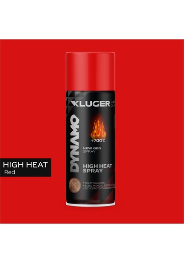 Kluger Isıya Dayanıklı Kırmızı Sprey Boya 505