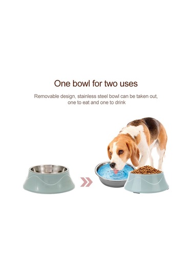 Cbtx Evcil Hayvan Mama Kasesi Paslanmaz Çelik Köpek Kedi Çift Kullanımlı Kase