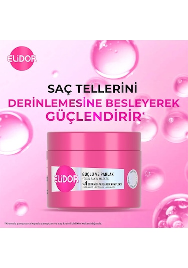 Elidor Güçlü ve Parlak Yoğun Bakım Maskesi 2 x 220 ML