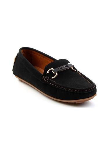 Bambi Siyah Kadın Loafer Ayakkabı K01309100502 Siyah