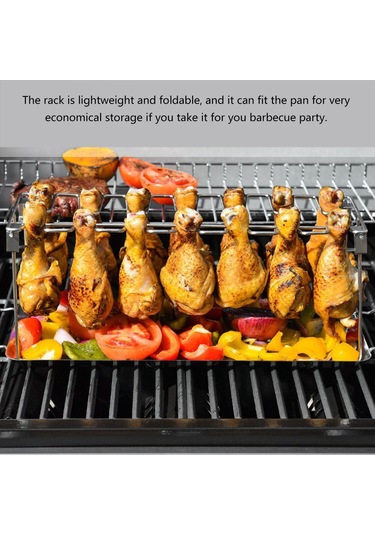 Symbee Çiftlü Çelik Pijama Tencere, 14 Adet Tavuk Bileği Izgara, Fırın/bbq Uyumlu, Taşınabilir Kullandım, Damlacık Tabla Dahil Çok Renkli