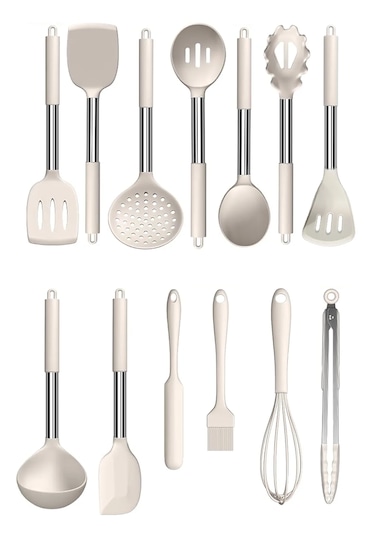 Valletta Mora Paslanmaz Çelik Silikon Uçlu Spatula Mutfak Seti