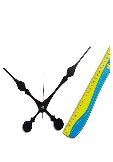 Akar Sessiz Saat Motoru 18 Mm Ve Mekanizması Set Siyah