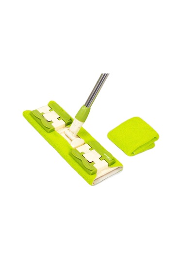 Sihirli Spin Mop Teleskopik Çok Amaçlı Mop +1 Bez Hediyeli - Mor