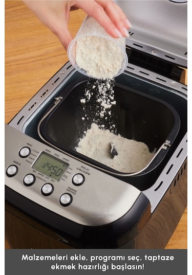 Karaca Bake Compact 19 in 1 Çok Fonksiyonlu Reçel - Yoğurt - Hamur Yoğurma ve Ekmek Yapma Makinesi