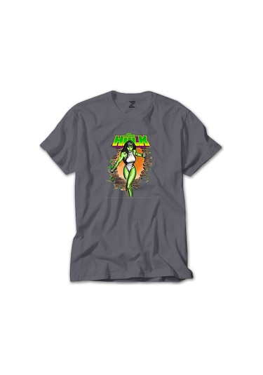She Hulk Duvar Gri Tişört