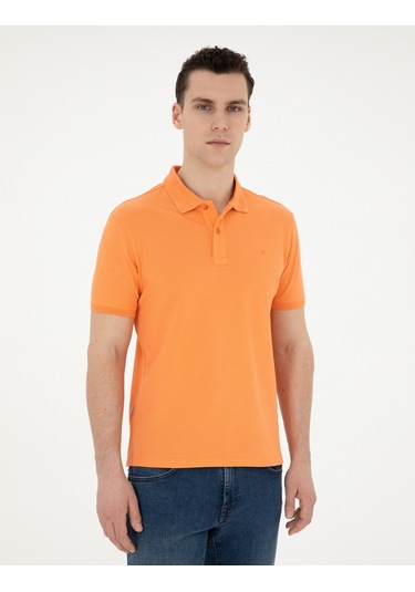 Pierre Cardin Erkek Mercan Tişört Basic 50280754-vr204 Mercan