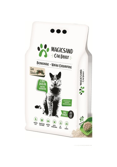 Magicsand Cat Litter Çam Kokulu İnce Topaklaşan Bentonit Kedi Kumu 20 L