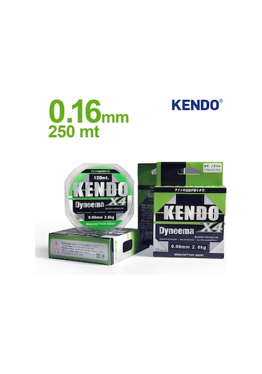 Yeni Kendo Dyneema 4 Örgü 0,16Mm 250Mt Ip Misina