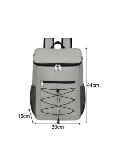 Suntek Yalıtımlı Soğutucu Sırt Çantası Plaj Gri