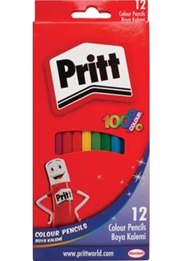 Pritt Kuru Boya Kalemi 12li - 2 Kutu Çok Renkli