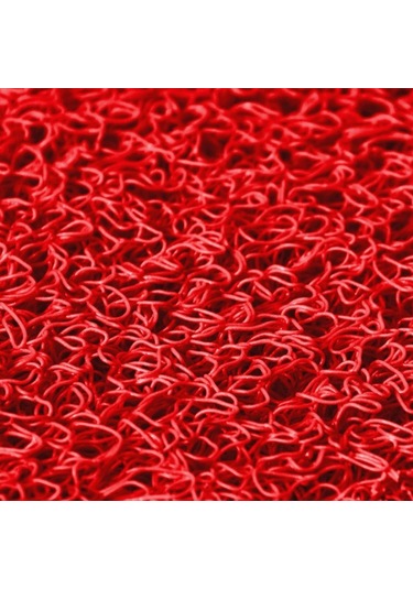 Beylin Kıvırcık Pvc Paspas Dış Zemin Halı Yolluk Kırmızı 100x200 Kırmızı