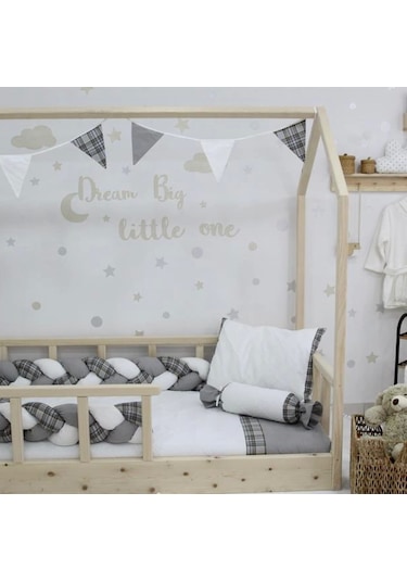 Bibaby Ekose Montessori Uyku Seti 69121 Gri