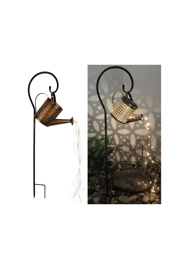 Demir Sanat Su Şişesi Çim Işık Kiti Açık Bahçe Su Geçirmez Bronz