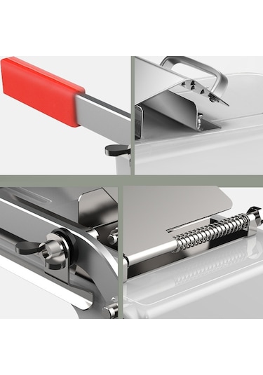 Kuzu Dilimer Ev Manuel Sebze Kesici Et Dilimleyici Beyaz , Boyut:beyaz Beyaz