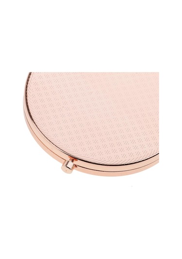 Suntek Premium Katlanır Yuvarlak Cep Makyaj Aynası Bronz