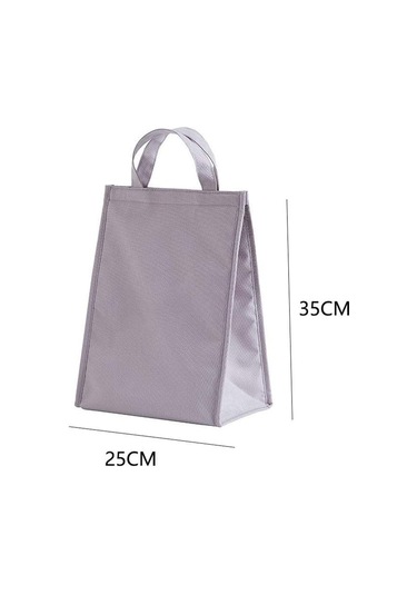 Öğle Yemeği Çantası Özlü Taşınabilir Yalıtımlı Termal Öğle Yemeği Çantası Oxford Bento Kese Ofis Piknik İçeceği Soğuk Yalıtım Düzenleyici Tote Aksesuarları 4 Siyah