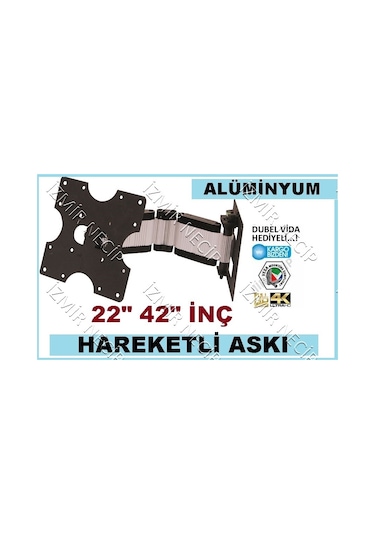 Profilo Uyumlu Led Lcd Tv Hareketli Alüminyum Askı Aparatı 22 42