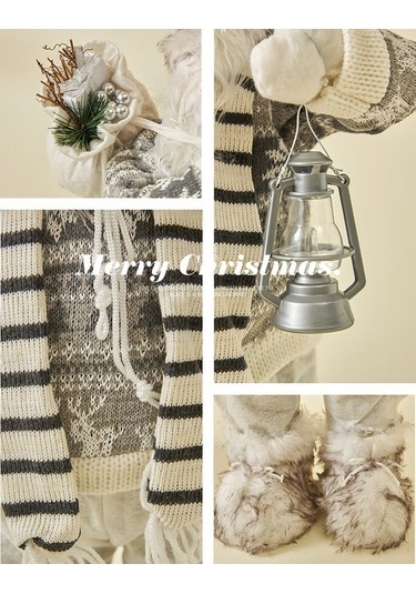 Dancemonkey Noel Baba Xintean Fener Yeni Yıl Süs, 45cm Ev Dekorasyon