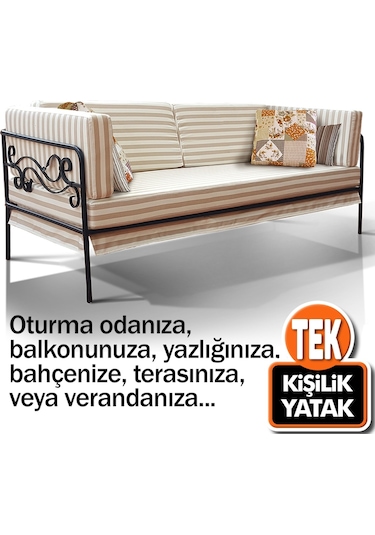 Seray Seropatra 3'Lü Yerden Yüksek Yataklı Kanepe