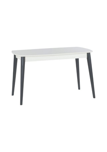 Ludovica Fransız Retro Still Açılır Yemek Masası 90x140 Siyah - Beyaz